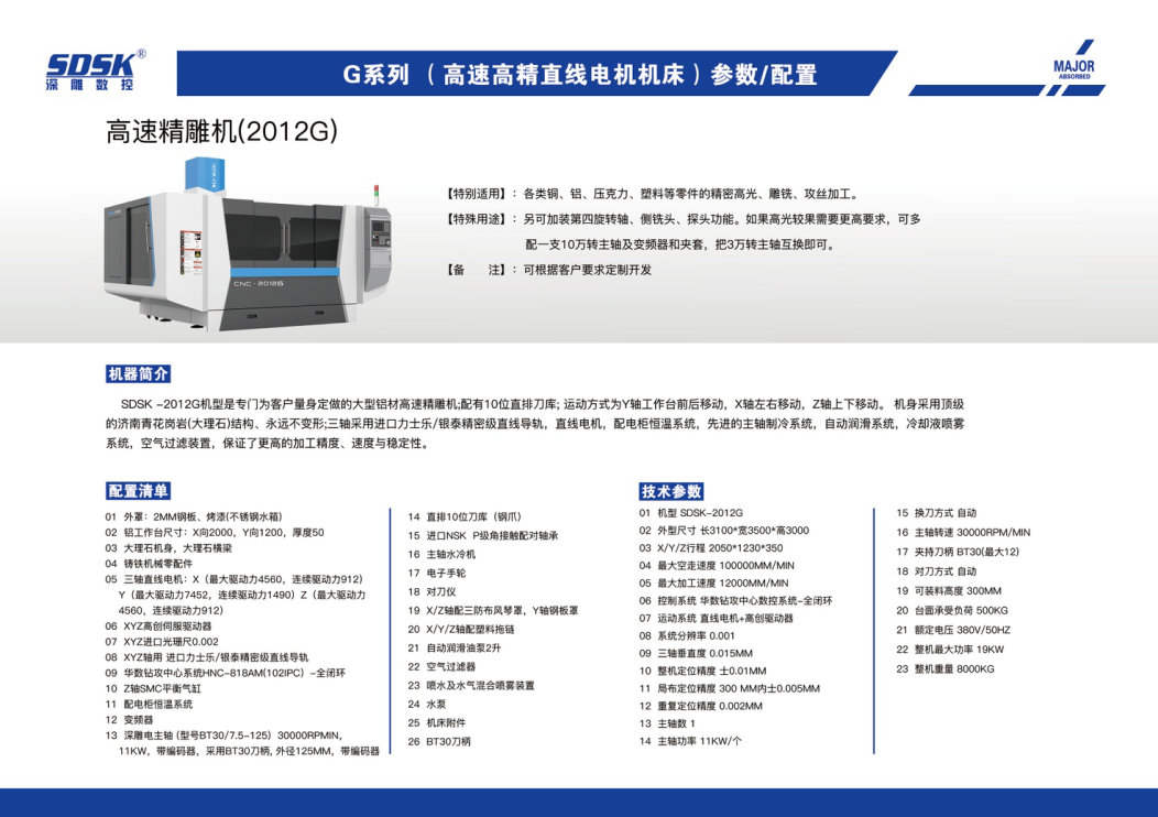 新產(chǎn)品高速直線(xiàn)電機(jī)精雕機(jī)2012G