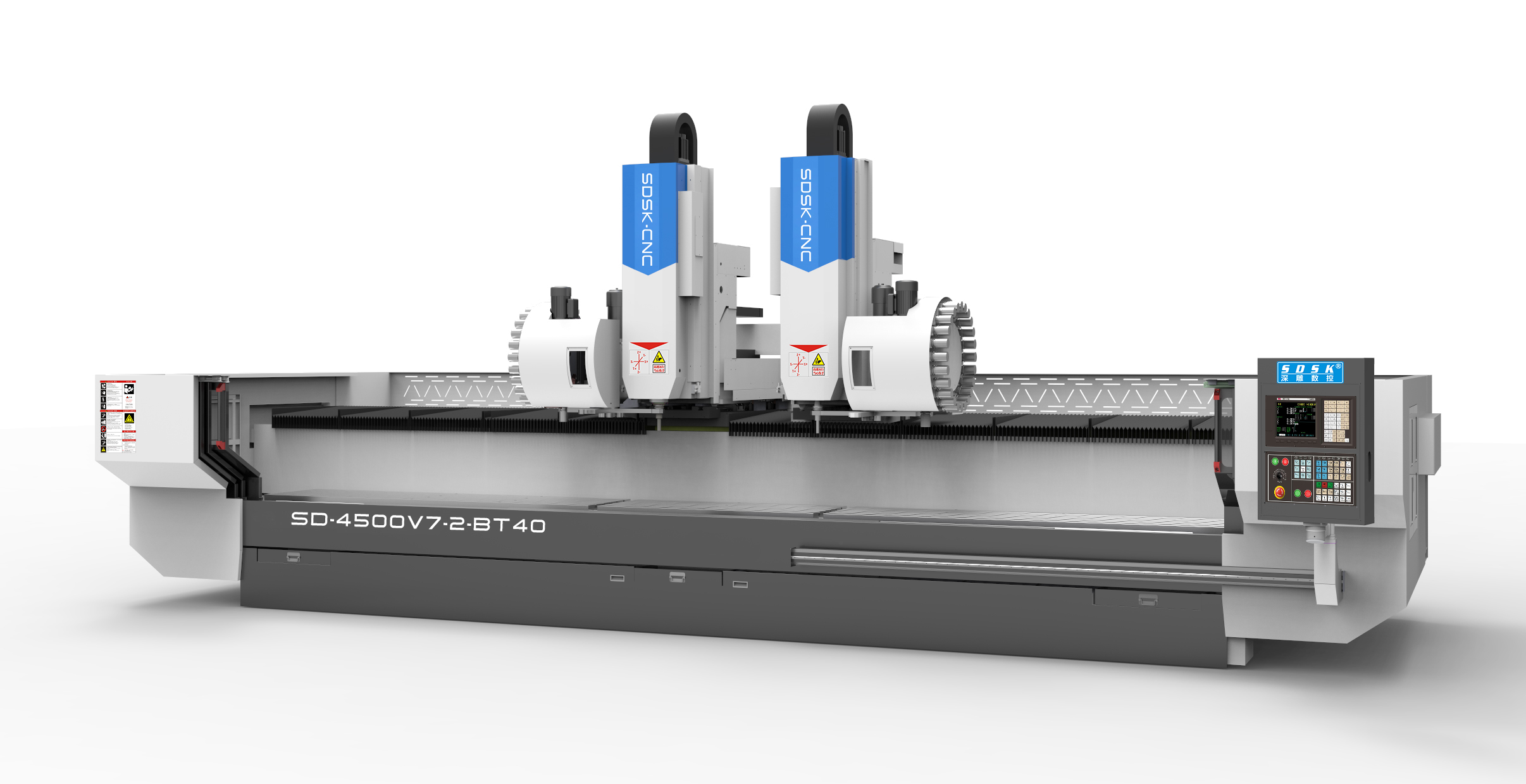 大型雙頭雙通道型材加工中心數控機床SD-4500V7-2-BT40